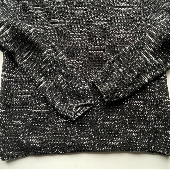Maje Melodie Jacquard Metallic Open Knit Sweater / Size 1 / Small - Picture 10 of 13